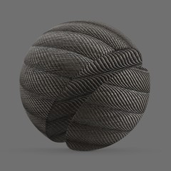 Old thin jute rope