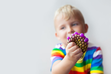 Anti Stress Face Reliever Grape Ball Autism Mood Squeeze Relief Healthy Funny.