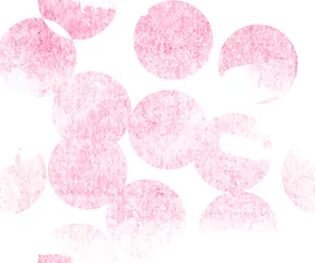 Poster Polka dot cercle rose clair aquarelle sans soudure