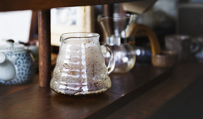 Tea vase on the table