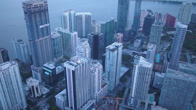 Aerial Florida Miami July 2017 Sunset 4K Inspire 2