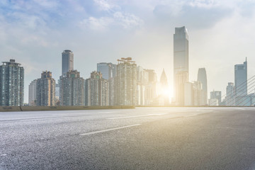 Obraz premium City buildings, landscapes and roads