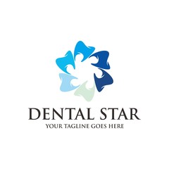 dental star logo design template