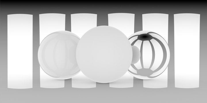 Equal wide light strips