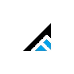 triangle letter f logo