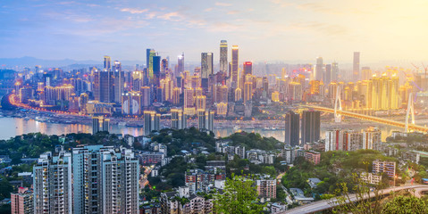 Fototapeta premium Urban architecture landscape and skyline