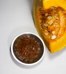 sweet and healthy pumpkin marmalade in home cooking