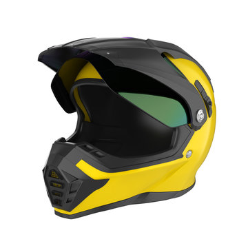 Motocross Helmet Isolated