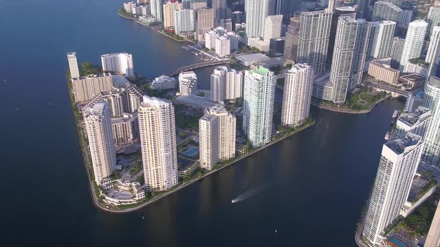 Aerial Florida Miami July 2017 Sunny Day 4K Inspire 2 