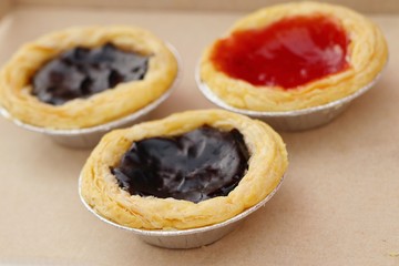 sweet tarts with fruit jam