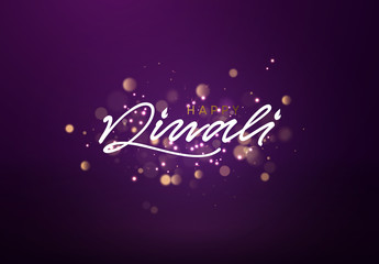 Happy Diwali text