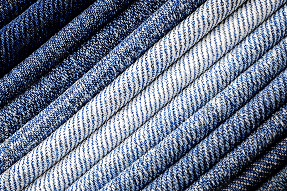 Canvas Prints abstract background of close up denim fabric