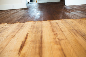 Refinish wood floors