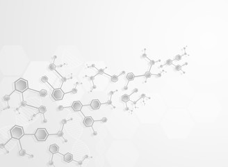 Abstract molecules medical background