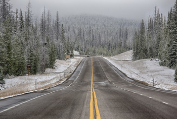 Naklejka premium Winter: Grand Teton National Park