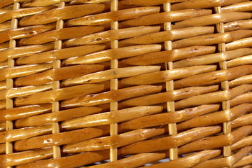 Wicker vines are brown. Texture and background.