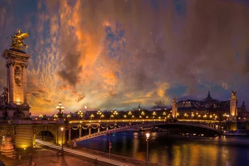 Papier Peint photo Pont Alexandre III Bridge of the Alexandre III, Paris