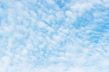 Soft white clouds against blue sky background, beautiful of nature