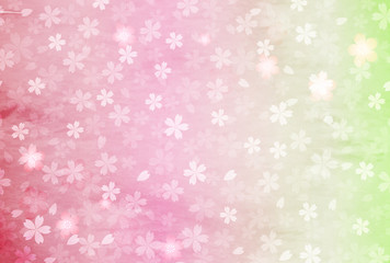 桜　梅　年賀状　背景