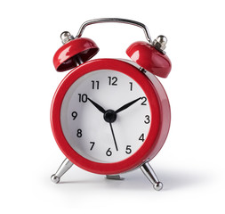 red alarm clock