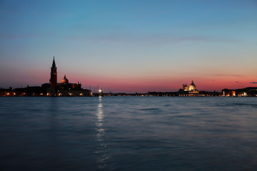 Fototapeta premium Venice twilight sky, Italy