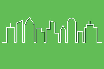 City skyline minimalist style