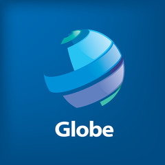 vector logo globe