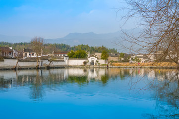 Fototapeta na wymiar Chinese town of Hongcun