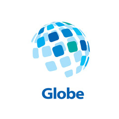 vector logo globe