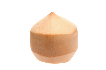 Peeled coconut