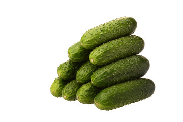 A pile of cucumbers