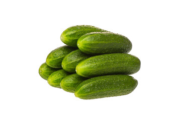 A pile of russian cucumbers
