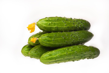 A pile of cucumbers
