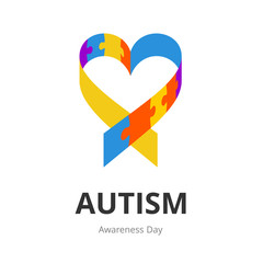 Autism Awareness Day. Illustration on white background