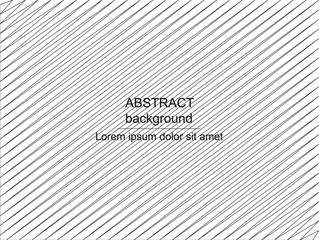 Abstract geometric background. Diagonal lines pattern. Vector black and white background.