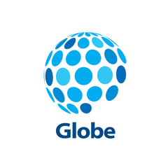 vector logo globe