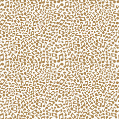 Musical seamless pattern with music notes. Abstract repeating background. Vector illustration. Wallpaper.