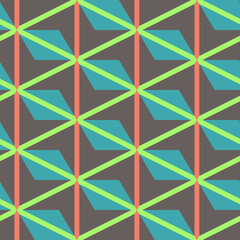 Seamless mosaic pattern. Geometric background. Vector Illustration.