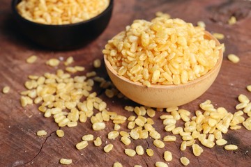 soybean seeds with salt