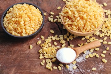 soybean seeds with salt