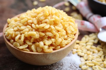 soybean seeds with salt