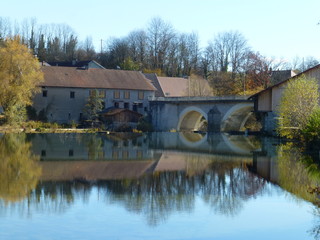 Obraz premium Pont sur l'Ain
