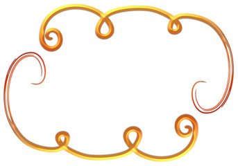 Frame on white background