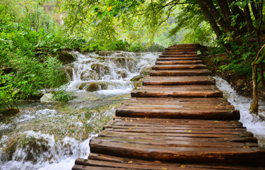 Plitvice lakes in Croatia