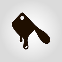 Ax or knife isolated flat vector icon