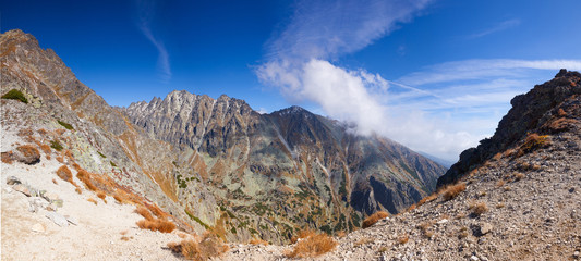 View from the top of the mountain in the High Tatras, Slovakia © Radomir Rezny