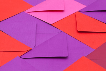 Different colored envelopes