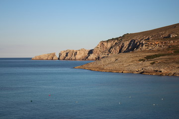 Meerblick bei untergehender Sonne auf Mallorca