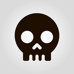 Skull isolated vector icon