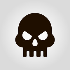 Skull isolated vector icon